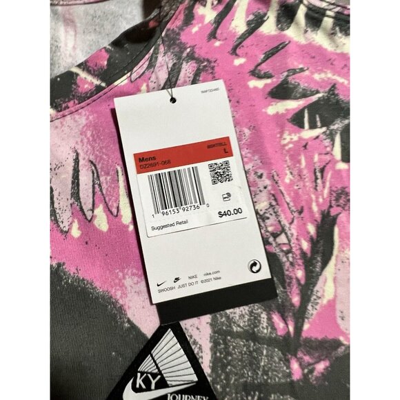 NIKE Kyrie Irving KY JOURNEY REWARDS Shirt Mens Large Pink Short Sleeve Tee. - Picture 3 of 11